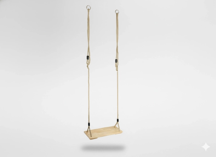 Altalena per bambini in legno 45 × 19,5 × 1,6 cm