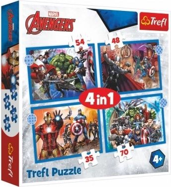 Puzzle 4in1 Avengers Coraggiosi