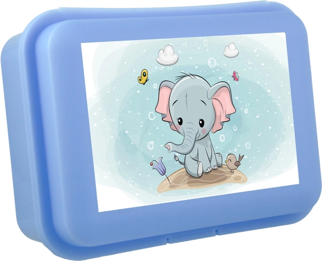 Porta pranzo con sole con chiusura a scatto, plastica, mix di colori 16 × 11 × 5,5 cm