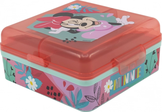 Scatola Quadra Multi Box per pranzo al sacco Minnie Mouse