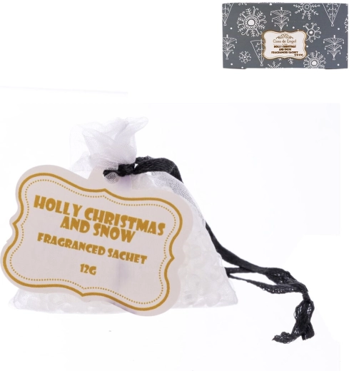 Sacchetto profumato in organza Natale e neve 12 g