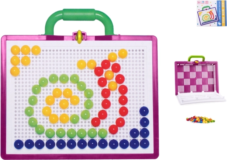 Set mosaico con piolini 100 pz in valigetta portatile
