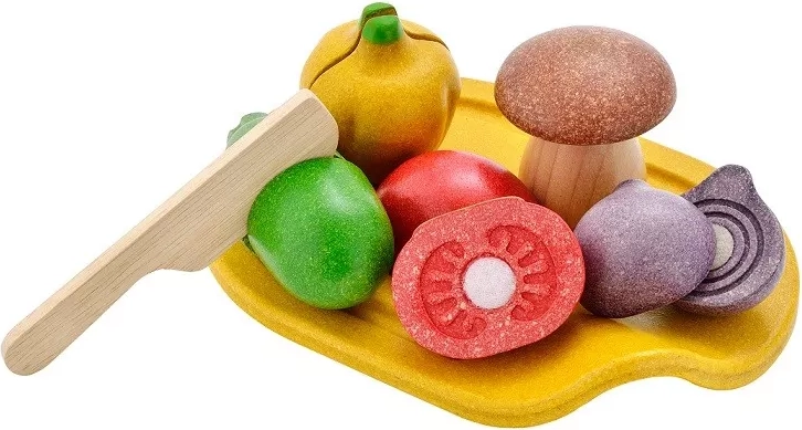 Set in legno per tagliare le verdure PlanToys