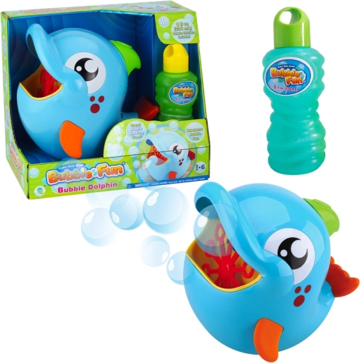 Macchina per bolle delfino con ricarica da 236 ml – Bubble Fun