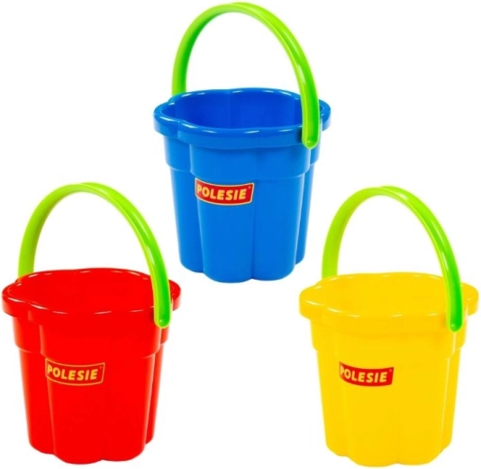 Grande secchiello di plastica a forma di fiore - 1 pezzo