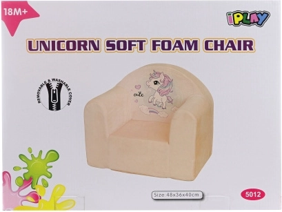 Poltroncina per bambini autogonfiabile con unicorno