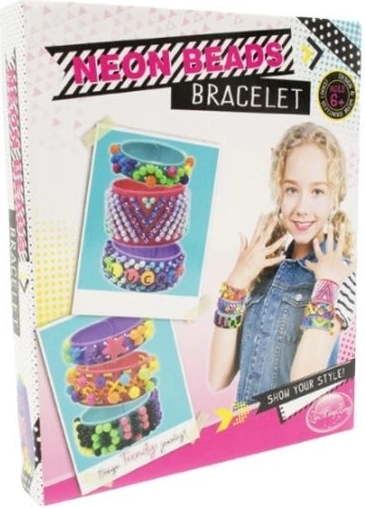 Set creativo per realizzare braccialetti Neon Beads Bracelet