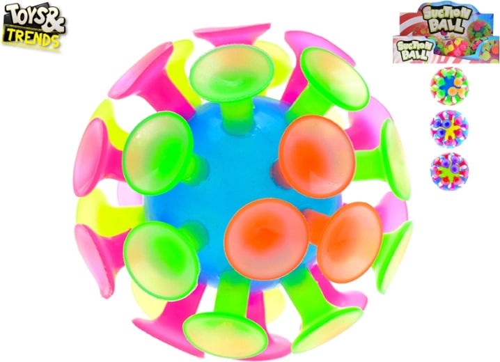 Pallina con ventose 10 cm per bambini