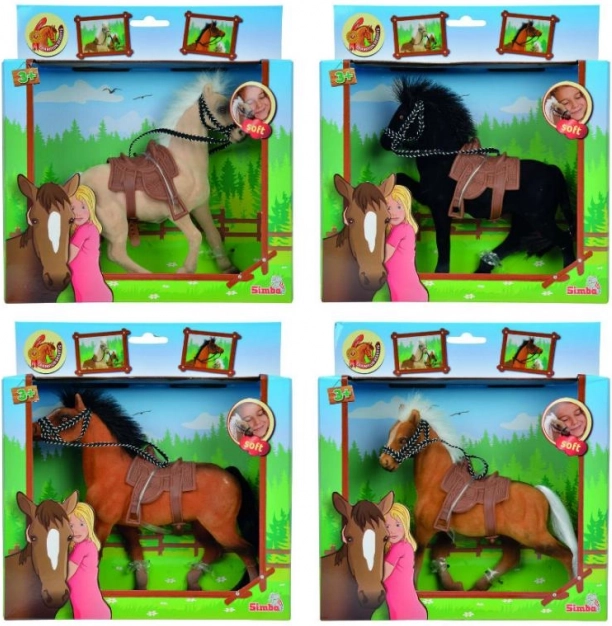 Cavallo Champion Beauty 19 cm con sella