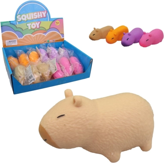 Giocattolo squishy capibara in display box (12 pz)