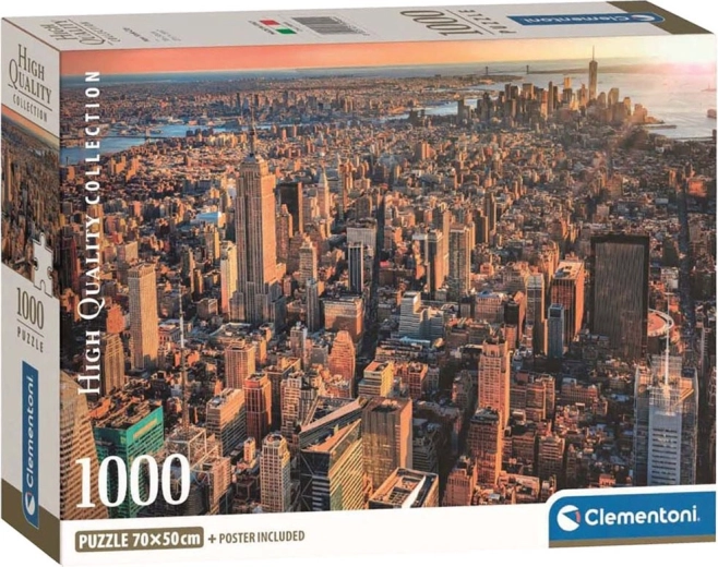 Puzzle CLEMENTONI New York – vista su Manhattan, 1000 pezzi
