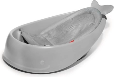 Vaschetta Skip Hop Moby con supporto ergonomico, 3 fasi, grigia