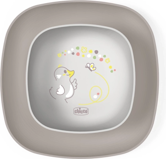Set pappa Chicco: ciotola e piatto blu 12m+