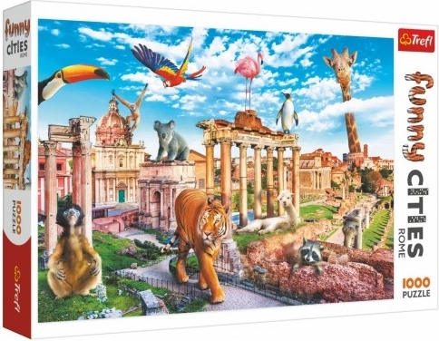 Puzzle Trefl Funny Cities – Roma selvaggia, 1000 pezzi (68 × 48 cm)