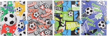 Diario con lucchetto calcio