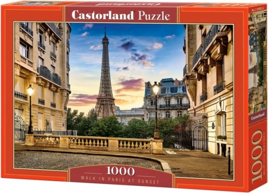 Puzzle 1000 pezzi Passeggiata Parigi al tramonto