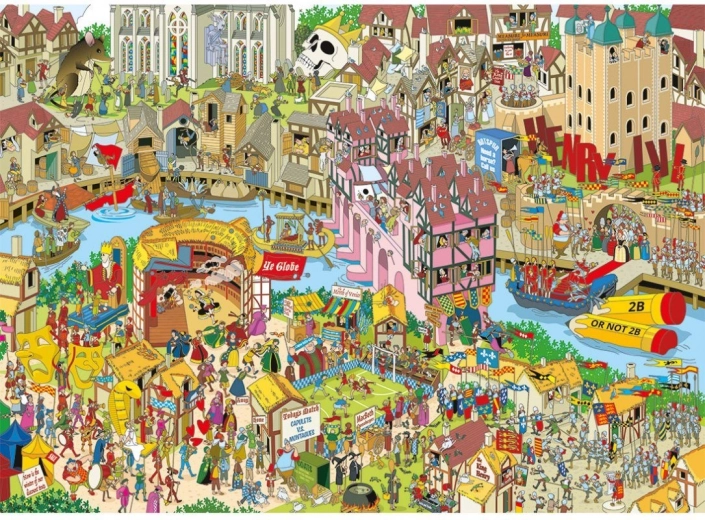 Puzzle Gibsons Jokesaws: Shakespeare Shuffle 1000 pezzi