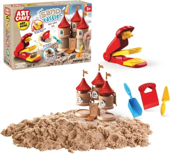 Art Craft kit per costruire un castello con sabbia cinetica