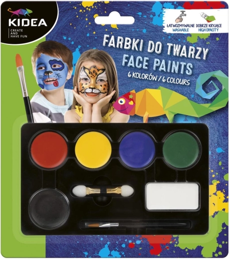 Set di colori per il viso Kidea - 1 pezzo