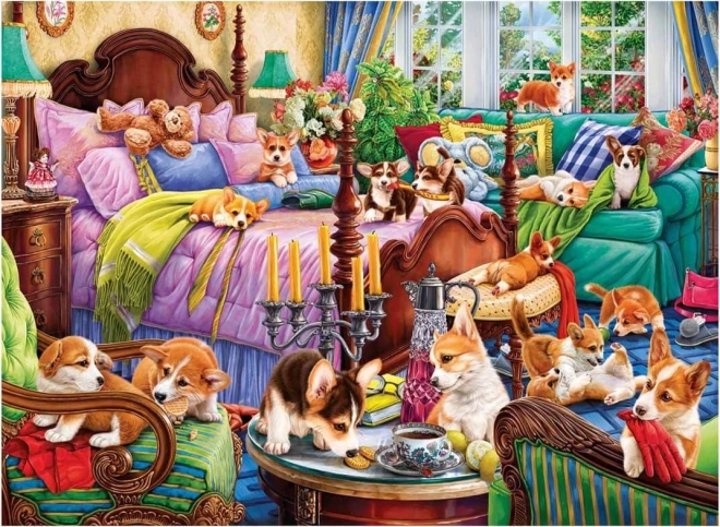 Puzzle Cagnolini a letto 1000 pezzi