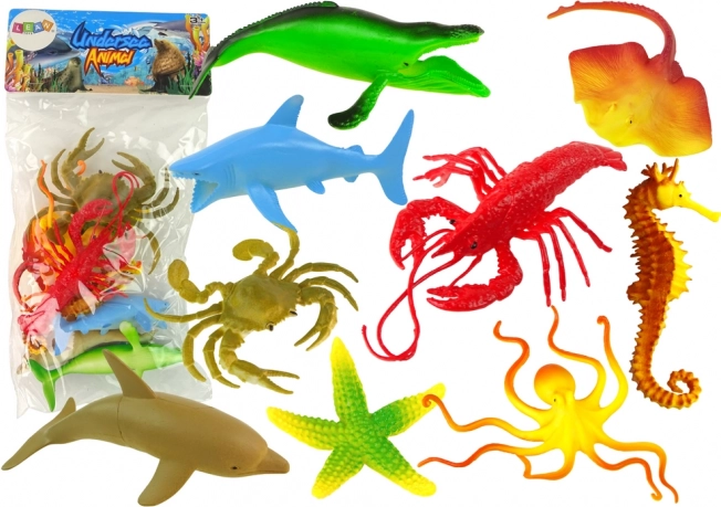 Set di figurine di animali marini 9 pz.