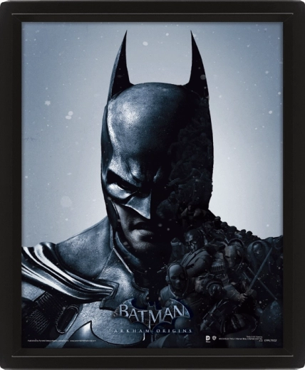Quadro 3D di Batman con cornice