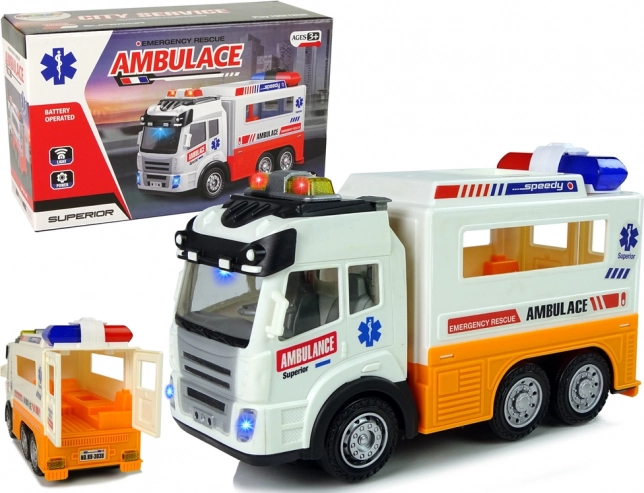 Ambulanza Auto a Batteria con Effetti di Luce e Suono