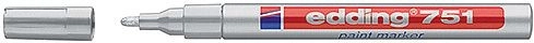 Pennarello laccato edding 751, argento