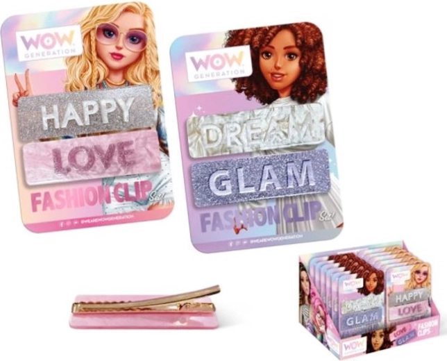 Set di 2 fermagli per capelli alla moda WOW Generation Fabulous Glam