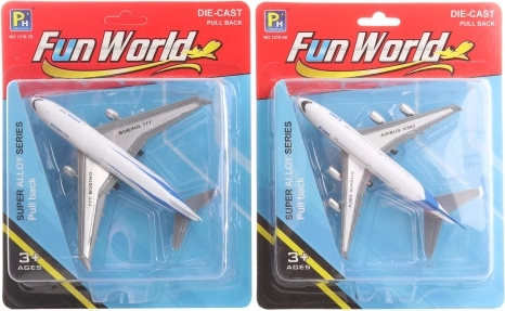 Aereo in metallo per bambini 14 × 13 cm