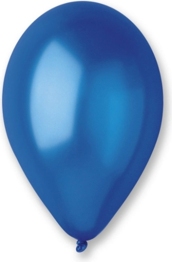 Palloncini metallici 25 cm, blu scuro