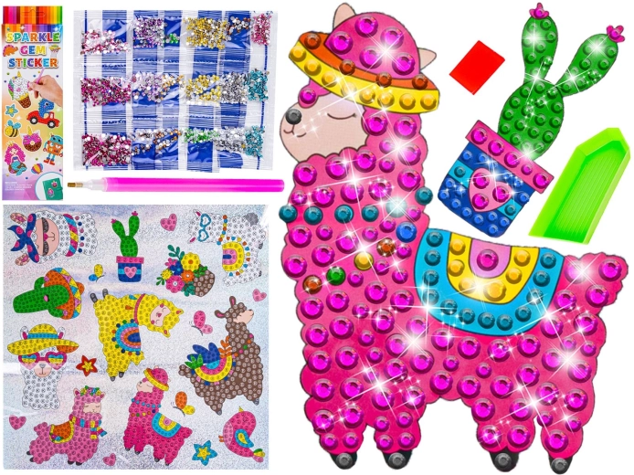 Mosaico diamantato – adesivi alpaca e lama (20 pz nel set)