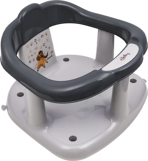 Maltex seggiolino da bagno Minimal Cavallino – grigio acciaio