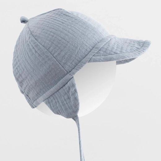Cappellino estivo in mussola con visiera New Baby per bambini, taglia 56/62