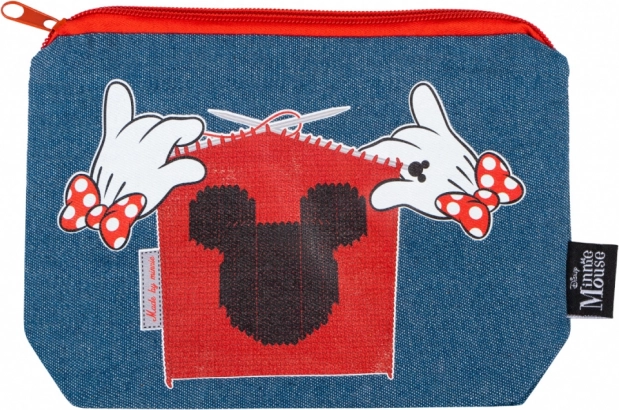 Astuccio in denim con motivo MINNIE