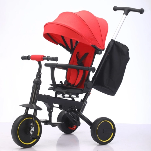 Triciclo per bambini Premium 5 in 1 rosso