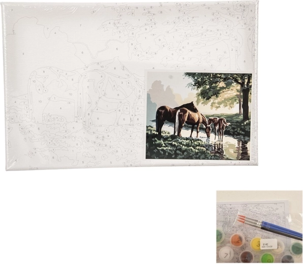 Dipinto per numeri – Cavalli 24 × 30 cm