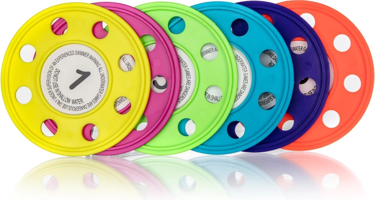 Dischi da immersione SPORTWELL per l’acqua, mix di colori (6 pezzi)