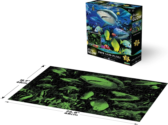 Prime 3D puzzle luminoso squalo 500 pezzi