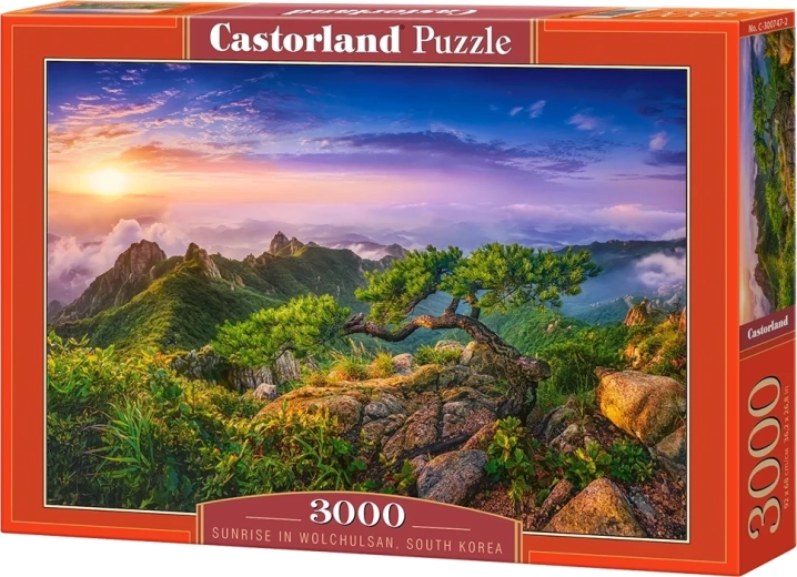 Puzzle Castorland Alba sul monte Wolchulsan in Corea del Sud, 3000 pezzi