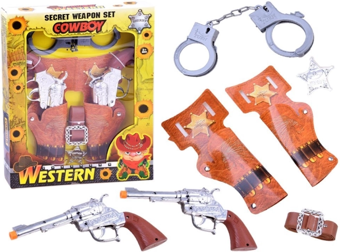 Set da gioco da cowboy con revolver