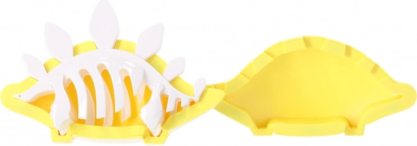 set di costruzione magnetico dinosauro con scheletro e scena 3D