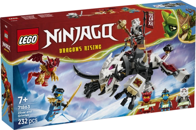 LEGO NINJAGO Zilvar e la bestia drago Grimtak