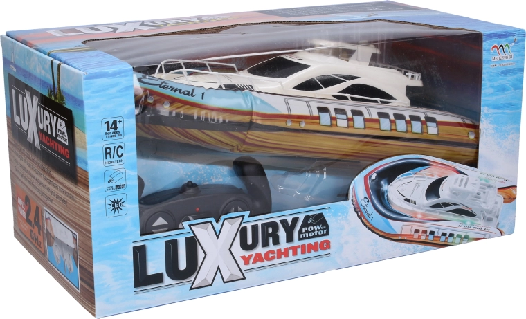 Barca/yacht gonfiabile RC telecomandata 37 cm