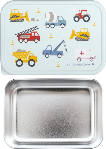 A Little Lovely Company porta pranzo in acciaio inox con coperchio in plastica – Veicoli