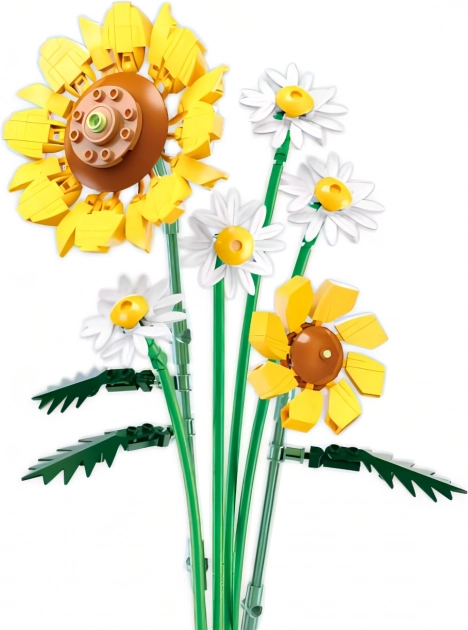 Sluban Flowers girasoli e margherite set di costruzione