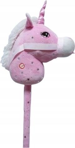 Unicorno rosa su bastone con suoni