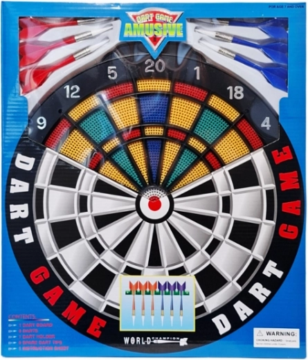 Bersaglio per freccette 35 cm con set di 6 freccette
