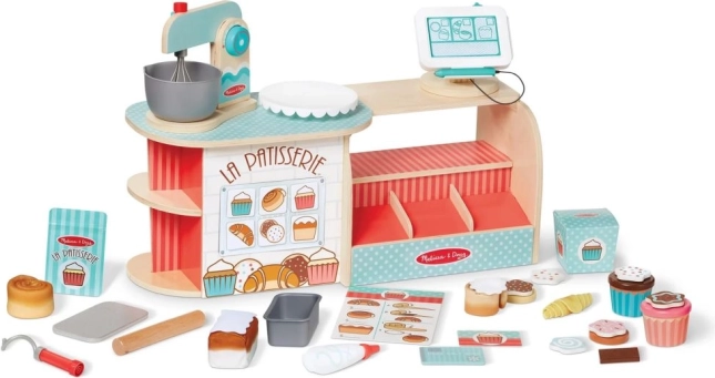 Pasticceria e panetteria in legno per bambini