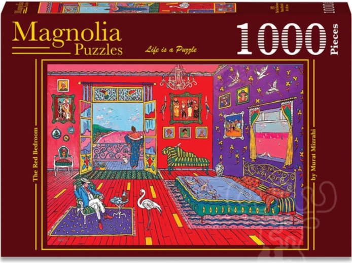 Puzzle Magnolia “Camera da letto rossa” 1000 pezzi